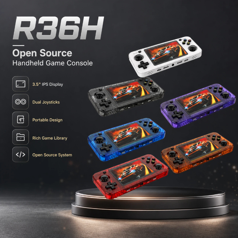 Retro Gaming Usb - 휴대용 게임 콘솔 R36h 3.5인치 Ips