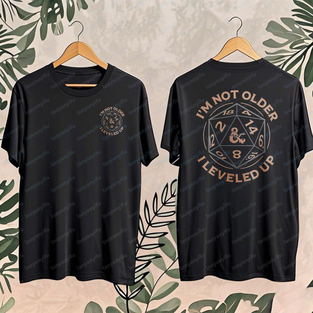 Retro Gaming Shirt - 레트로 던전 앤 드래곤 생일 레벨
