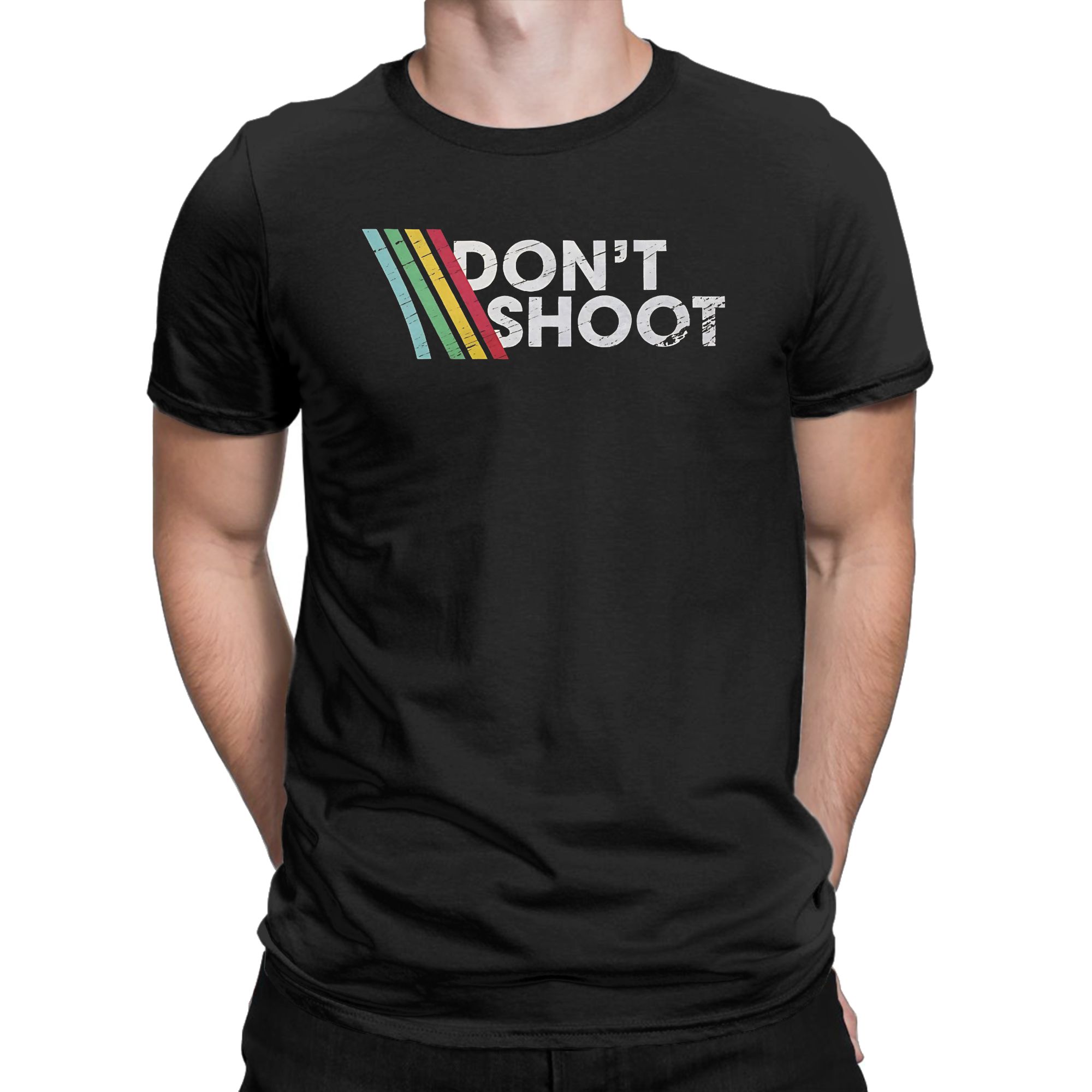 Retro Gaming Shirt - 빈티지 티셔츠 비치 DONT SHOOT 게이밍