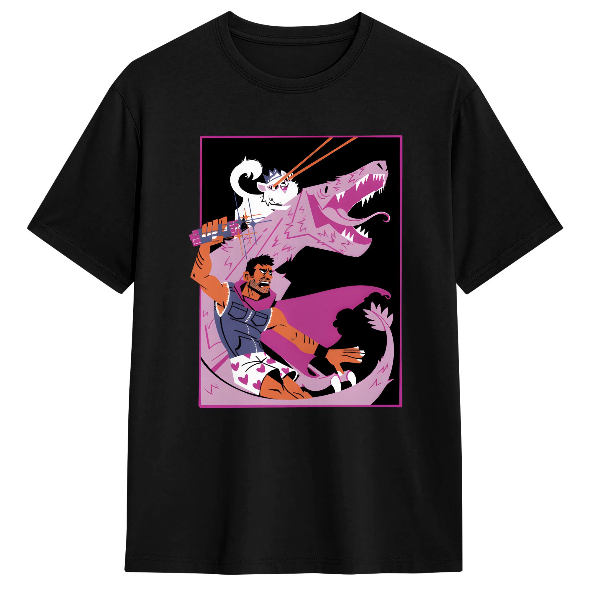 Retro Gaming Shirt - 던전 크롤러 칼 머치 티셔츠 남성용