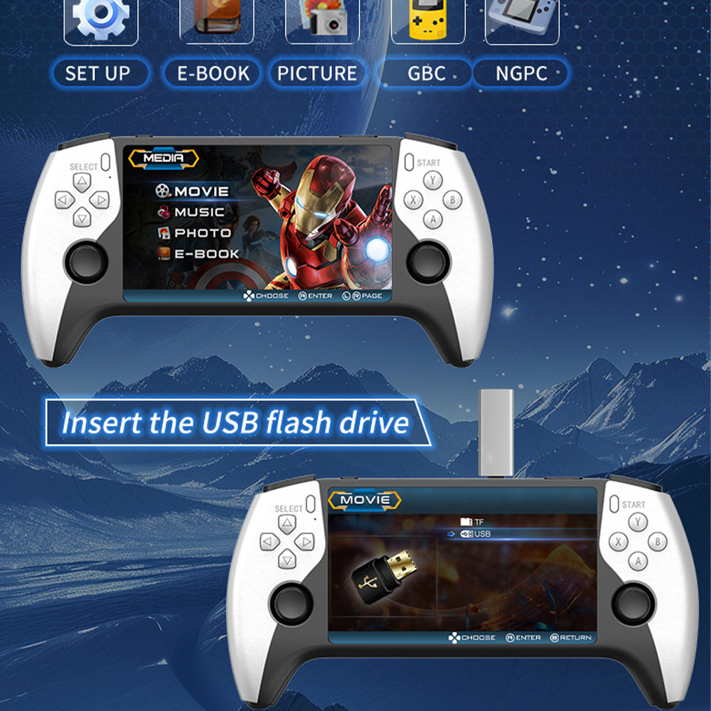 2026 새로운 SF3500 5인치 휴대용 게임 콘솔  - Retro Gaming Usb 리뷰 및 가격