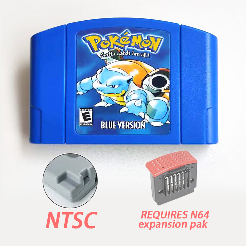 미국 NTSC 버전 영어판 포켓몬 블루 N64 레트로  - Retro Gaming Unit 리뷰 및 가격
