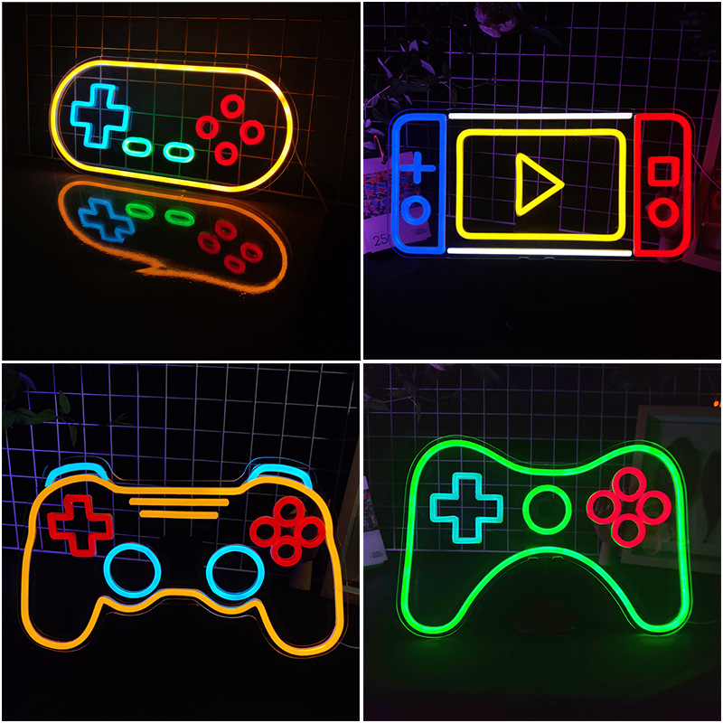 아케이드 네온 사인 LED 게임 룸 핸들 네온 조명 벽 - Retro Gaming Projector 리뷰 및 가격