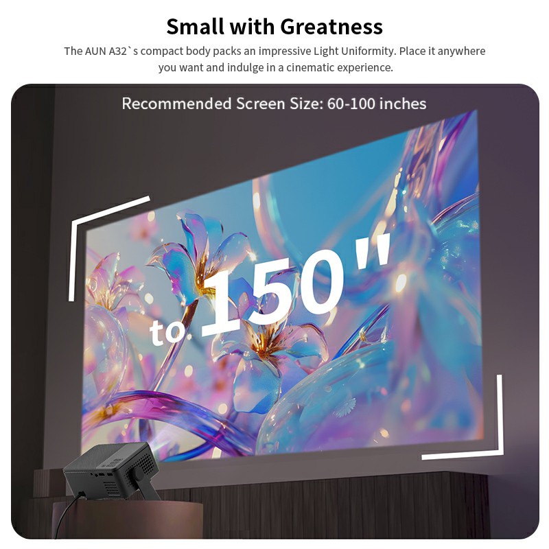 AUN A32 Pro 안드로이드 13 프로젝터 휴대용  - Retro Gaming Projector 리뷰 및 가격