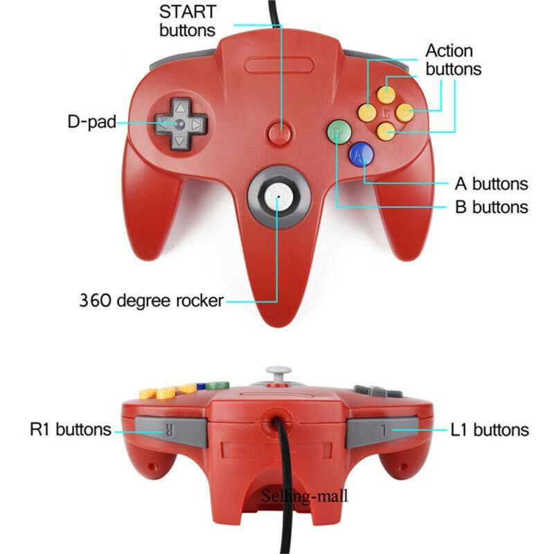 N64 컨트롤러 클래식 USB 유선 원격 게임 패드 게 - Retro Gaming Usb 리뷰 및 가격